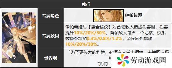 无期迷途伊帕希娅技能是什么